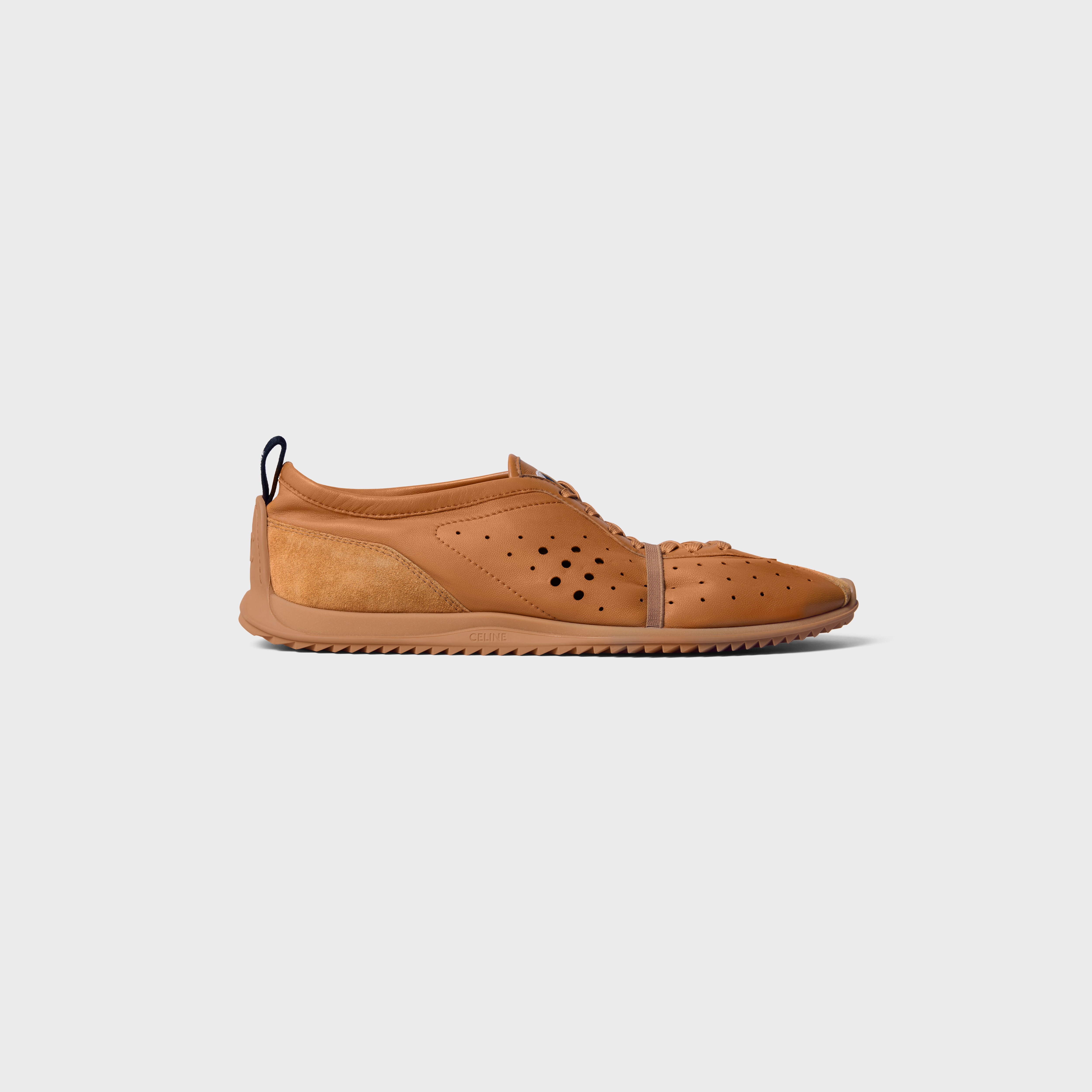 SOFT SNEAKER IN STRETCH LAMBSKIN, SUEDE CALFSKIN AND LAMBSKIN